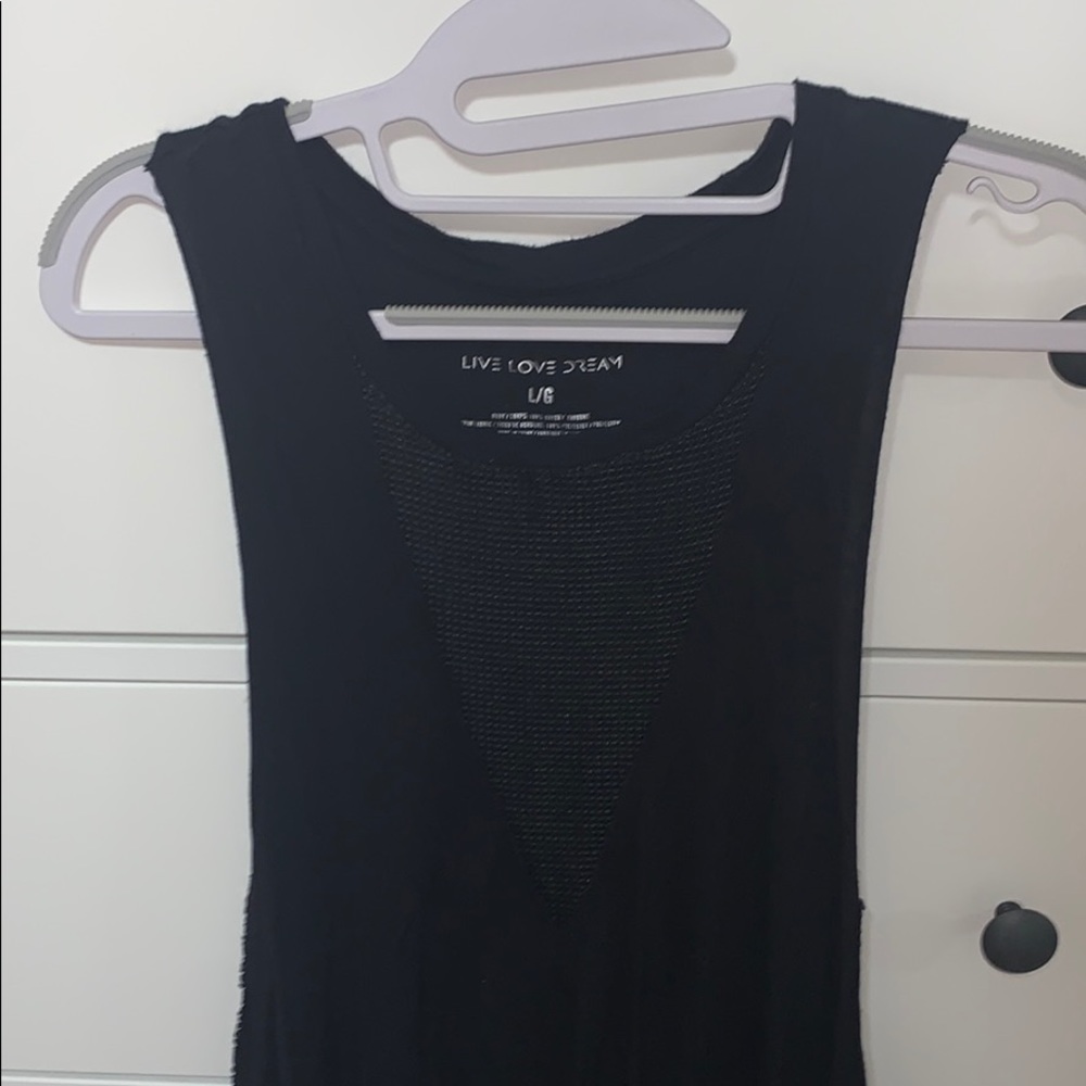 mesh cut out tank top